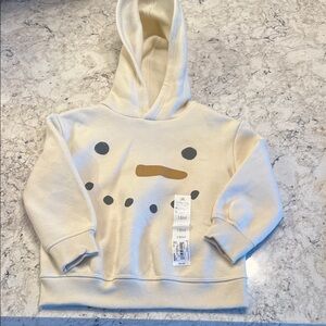 Little Co Snowman Hoodie, Size 18M, NWT, so soft & cute!